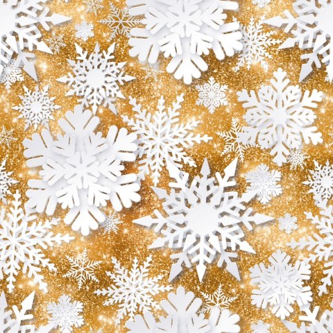 ŚNIEŻYNKI Tkanina dekoracyjna NINA WODOODPORNA, szer. 160cm, kolor złoty DBN362/NIW/008/160000/1