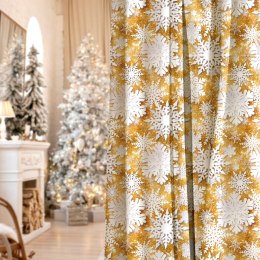 ŚNIEŻYNKI Tkanina dekoracyjna NINA WODOODPORNA, szer. 160cm, kolor złoty DBN362/NIW/008/160000/1