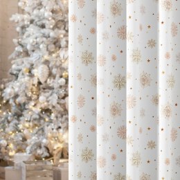 ŚNIEŻYNKI, ZIMOWA OPOWIEŚĆ Tkanina dekoracyjna NINA WODOODPORNA, szer. 160cm, kolor biały DBN363/NIW/001/160000/1