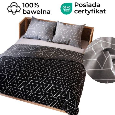 ZEFIRA Komplet pościeli z bawełny satynowej 220x200cm 100107/SAT/000/220200/1
