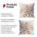 ZŁOTA CHOINKA Poszewka dekoracyjna VELVET, 40x40cm, kolor 001 biało-złoty PBN368/POP/001/040040/1