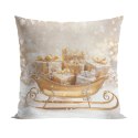 ZŁOTE SANIE Poszewka dekoracyjna VELVET, 40x40cm, kolor biało-złoty PBN370/POP/001/040040/1
