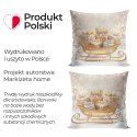 ZŁOTE SANIE Poszewka dekoracyjna VELVET, 40x40cm, kolor biało-złoty PBN370/POP/001/040040/1