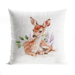 BAJKOWY LAS_SARENKA Poszewka dekoracyjna VELVET, 40x40cm, kolor biały P00262/POP/001/040040/1