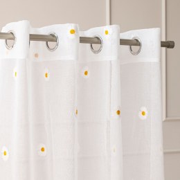 BELLIS Firana gotowa, haftowana na przelotkach z ołowianką, 250x140cm