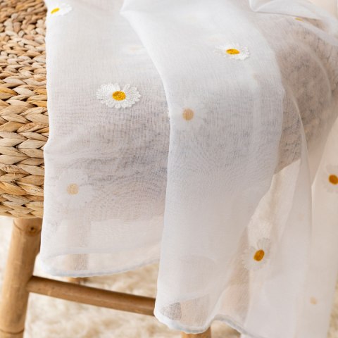 BELLIS Firana gotowa, haftowana na przelotkach z ołowianką, 250x140cm