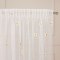 BELLIS Firana gotowa na taśmie, haftowana z ołowianką, 250x140cm, kolor biały