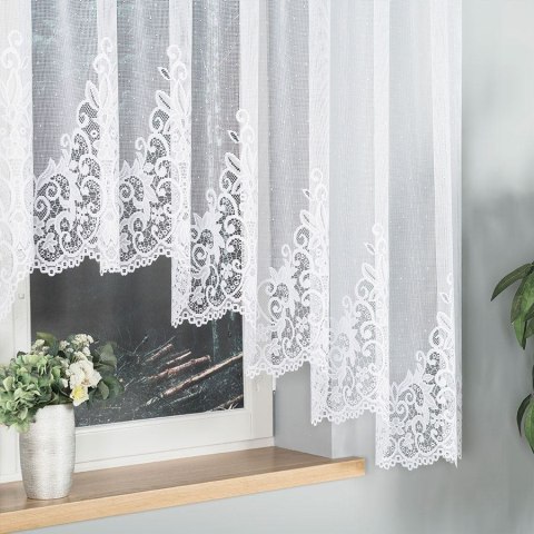 BERENIKA Firanka żakardowa gotowa, 160x430cm, kolor biały 004304/FBL/001/430160/1