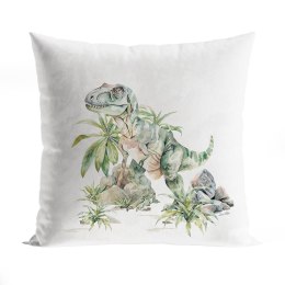 DINOZAURY Poszewka dekoracyjna VELVET, 40x40cm, kolor biały P00304/POP/001/040040/1