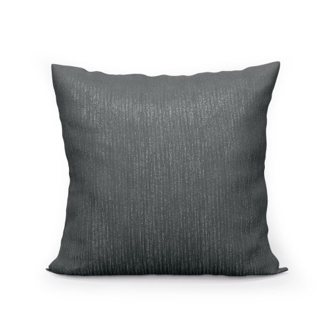 EMMA Poszewka dekoracyjna, rozmiar 40x40, kolor 004 ciemny szary z lurexem 004768/POP/004/040040/1