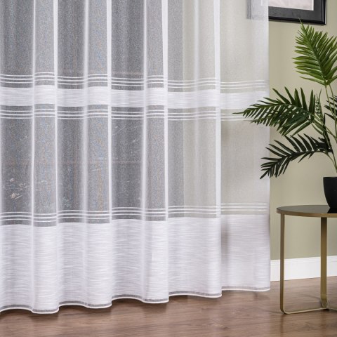 Firanka fantazyjna z ołowianką, wys. 300cm, kolor biały 002173/OLO/001/000300/1