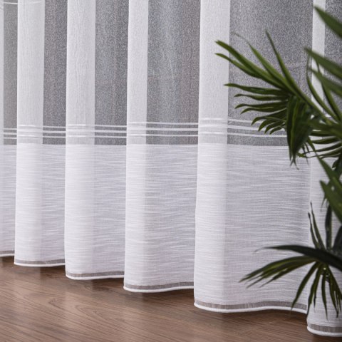 Firanka fantazyjna z ołowianką, wys. 300cm, kolor biały 002173/OLO/001/000300/1