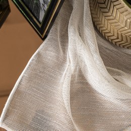 Firanka fantazyjna z ołowianką, wys. 300cm, kolor 002 kremowy 001832/OLO/002/000300/1