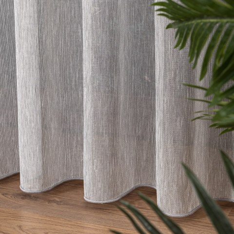 Firanka fantazyjna z ołowianką, wys. 300cm, kolor 010 szary 001832/OLO/010/000300/1