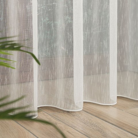 Firanka fantazyjna z ołowianką, wys. 300cm, kolor 012 kremowy 003579/OLO/012/000300/1