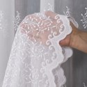 Firanka haftowana pasowa, wys. 300cm, kolor biały FH0043/768/001/000300/1