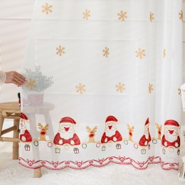 Firanka haftowana, wys. 280cm, kolor biały 626622/000/001/000280/1