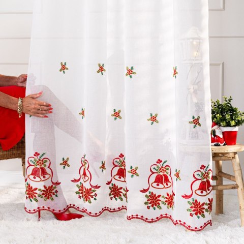 Firanka haftowana, wys. 280cm, kolor biały 626629/000/001/000280/1