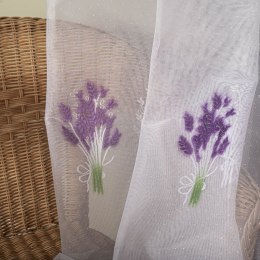 Firanka żakardowa drukowana ze wzorem po całości, wys. 170cm, kolor biały 018592/000/028/000170/1