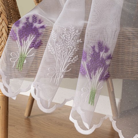 Firanka żakardowa drukowana ze wzorem po całości, wys. 250cm, kolor biały 018592/000/028/000250/1