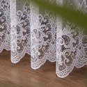 Firanka żakardowa ze wzorem pasowym, wys. 250cm, kolor biały 019461/000/001/000250/1