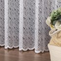 Firanka żakardowa ze wzorem pasowym, wys. 250cm, kolor biały 044288/000/001/000250/1