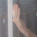 Firanka żakardowa ze wzorem pasowym, wys. 250cm, kolor biały 044288/000/001/000250/1