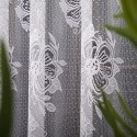 Firanka żakardowa ze wzorem po całości, wys. 155cm, kolor biały 004713/000/001/000155/1