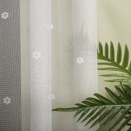 Firanka żakardowa ze wzorem po całości, wys. 155cm, kolor biały 131011/000/001/000155/1