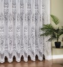 Firanka żakardowa ze wzorem po całości, wys. 220cm, kolor biały 361350/000/001/000220/1
