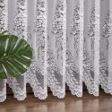 Firanka żakardowa ze wzorem po całości, wys. 230cm, kolor biały 361350/000/001/000230/1
