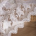 Firanka żakardowa ze wzorem po całości, wys. 250cm, kolor biały 049348/000/001/000250/1