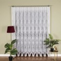Firanka żakardowa ze wzorem po całości, wys. 250cm, kolor biały 361350/000/001/000250/1