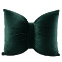 KOKARDA Poduszka welwetowa Velvi z wypełnieniem silikonowym, 50x70cm, kolor 012 szmaragdowy zielony VELVI0/SIL/012/050070/1