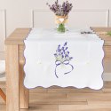LAWENDOWA POLANA Bieżnik z haftem, 50cmx100cm, kolor biały 291771/KSP/001/050100/1