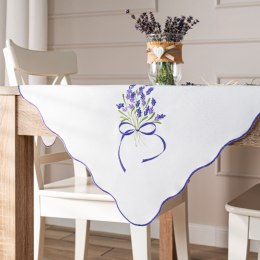LAWENDOWA POLANA Serweta z haftem, 85x85cm, kolor biały 291771/KSP/001/085085/1