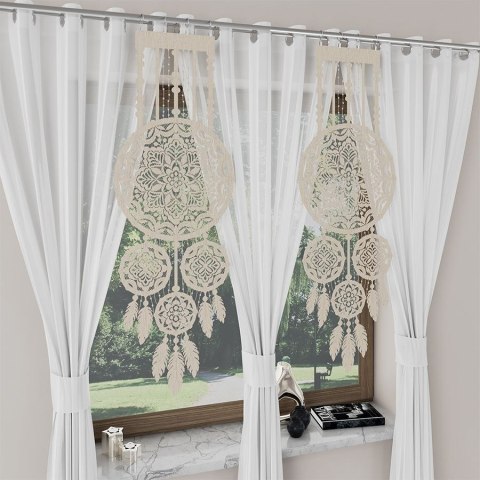 LEA Panel żakardowy gotowy, łapacz snów, 130x45cm, kolor 002 naturalny/beż 001391/PBL/002/045130/1