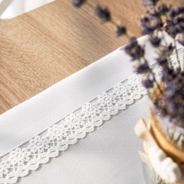 MODENA Bieżnik z gipiurą, 38cmx160cm, kolor biały 202725/KSP/L01/038160/1