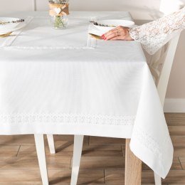 MODENA Obrus z gipiurą, 140x240cm, kolor biały 202725/KSP/L01/140240/1