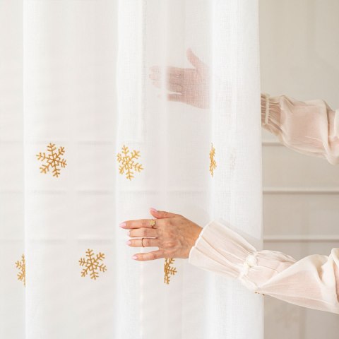 NOELLE Firana gotowa na przelotkach, 250x140cm, kolor biały 626622/FGP/001/140250/1