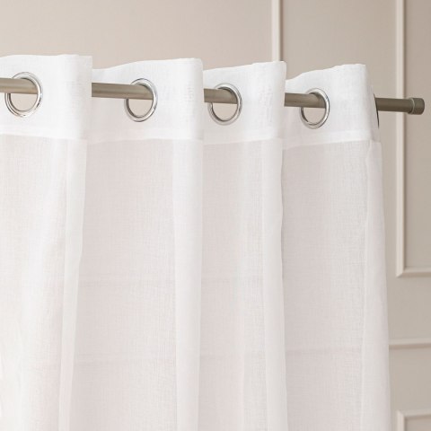 NOELLE Firana gotowa na przelotkach, 250x140cm, kolor biały 626622/FGP/001/140250/1