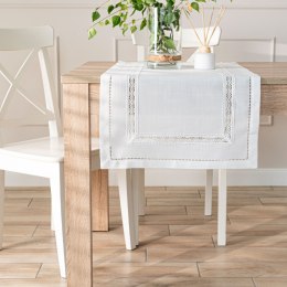 SELVIA Bieżnik z gipiurą, 38cmx160cm, kolor biały 250200/KSP/L01/038160/1