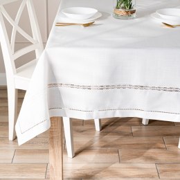 SELVIA Obrus z gipiurą, 140x180cm, kolor biały 250200/KSP/L01/140180/1