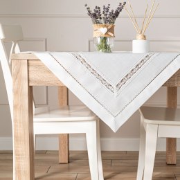 SELVIA Serweta z gipiurą, 85x85cm, kolor biały 250200/KSP/L01/085085/1