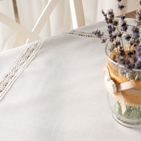 SELVIA Serweta z gipiurą, 85x85cm, kolor biały 250200/KSP/L01/085085/1