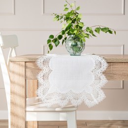 SERENA Bieżnik z gipiurą, 60cmx120cm, kolor biały 202531/KSP/001/060120/1