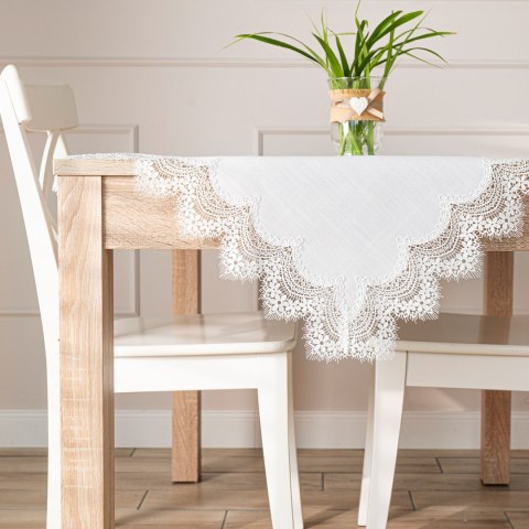 SERENA Serweta z gipiurą, 85x85cm, kolor biały 202531/KSP/001/085085/1