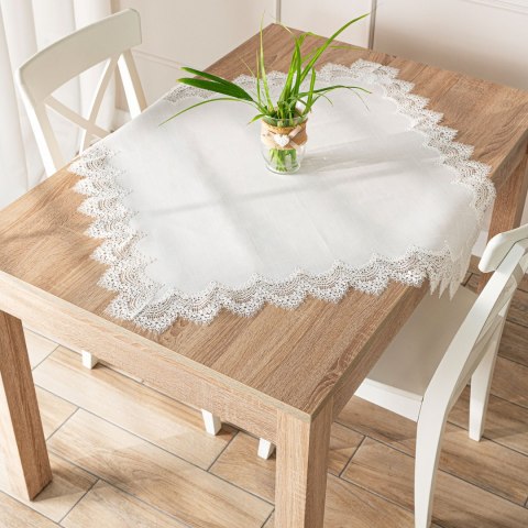 SERENA Serweta z gipiurą, 85x85cm, kolor biały 202531/KSP/001/085085/1