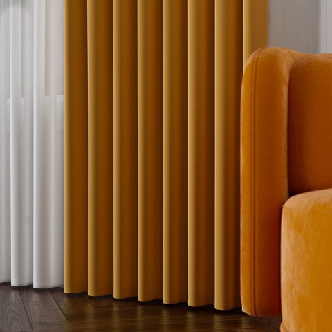 SERINA Tkanina dekoracyjna, wys. 300cm, kolor 034 ciemny szafranowy 318744/TDP/034/000300/1