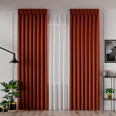 SERINA Tkanina dekoracyjna, wys. 300cm, kolor 036 ceglasty 318744/TDP/036/000300/1